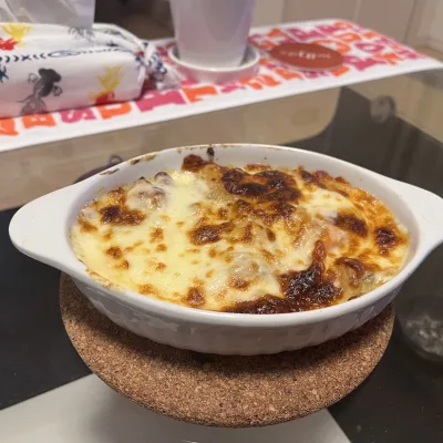 鮭とホタテを使った北海グラタン